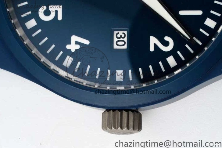 MIROTIME 0209 Mark XVIII IW328101 Blue Ceramic M+F 1:1 Best Edition Blue Dial on Blue Nylon Strap A Efficient 7066